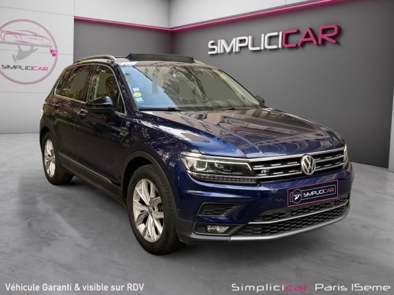 Volkswagen tiguan 2.0 tdi 150 ch dsg7 r line toit ouvrant, carplay, caméra recul, garantie 12 mois occasion paris 15ème...