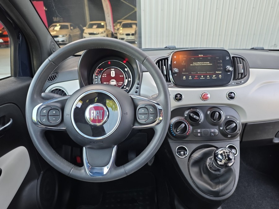 FIAT d'occasion 500 1.2 8V 69 DIVA de 2019 Angers (49)﻿