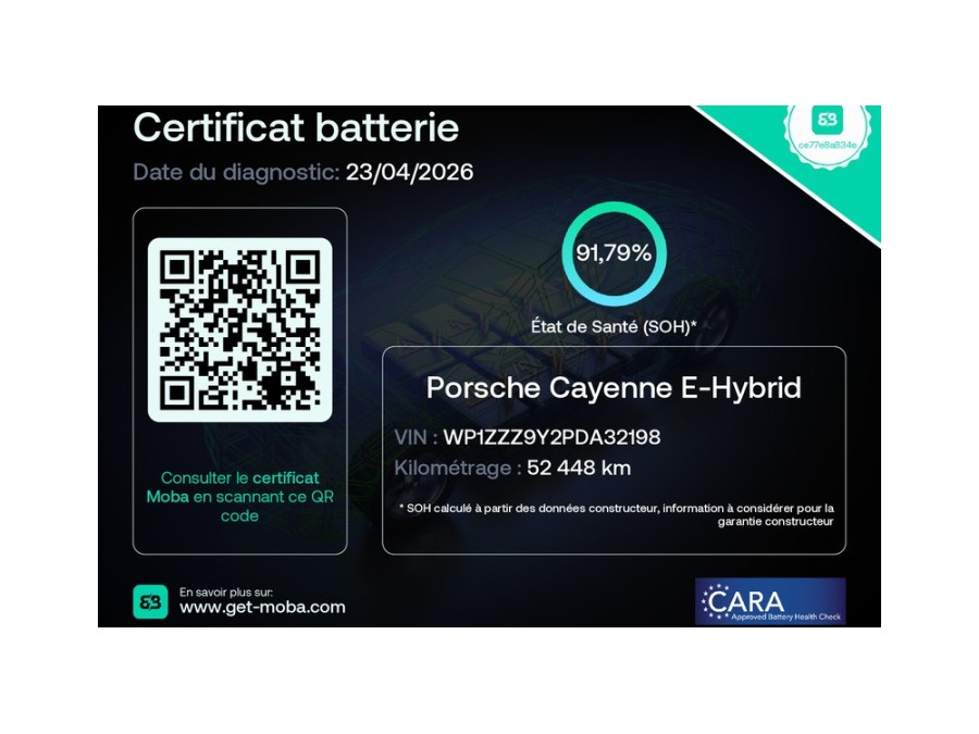 PORSCHE d'occasion CAYENNE 3.0 E-HYBRID 462 de 2022 Lyon Ouest (69)﻿