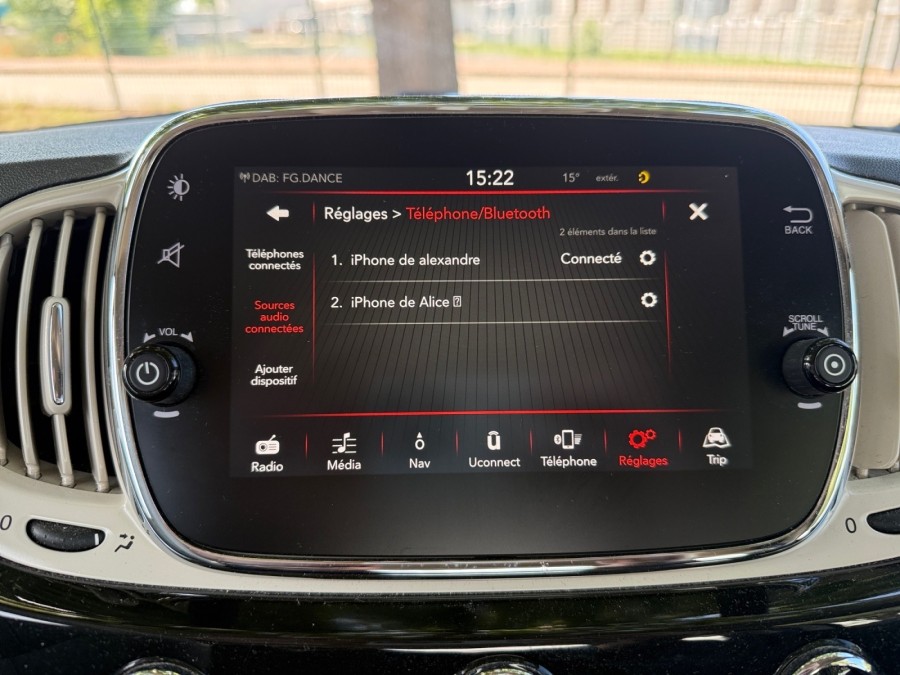FIAT d'occasion 500 1.2 8V 69 LIVE EDIZIONE de 2017 Salon de Provence