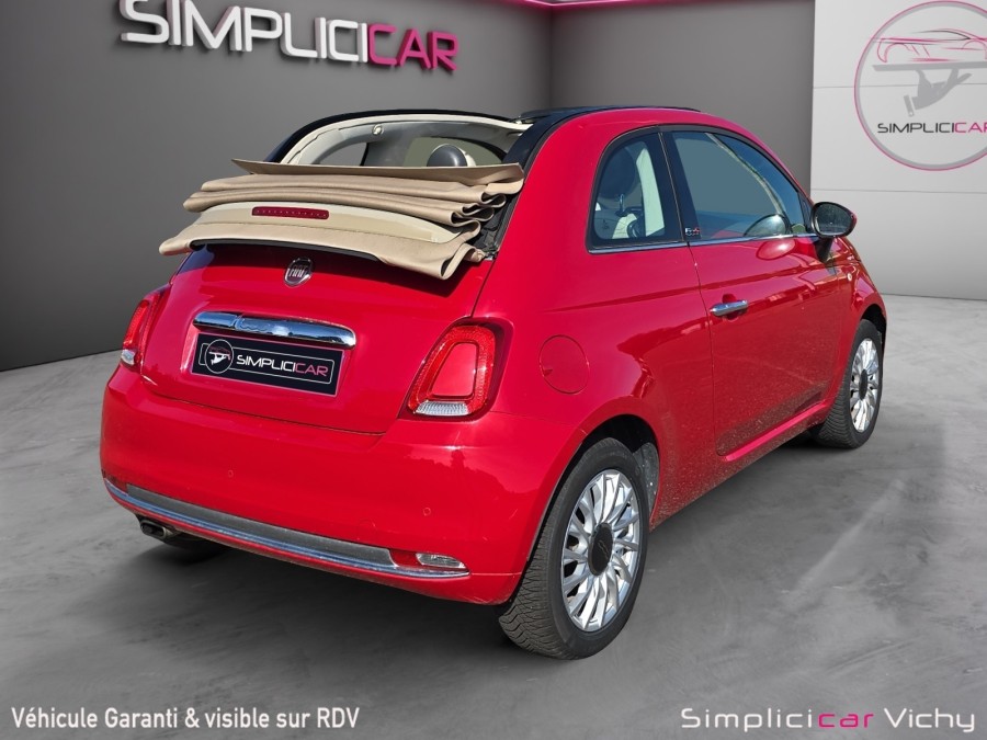 FIAT d'occasion 500 C 1.2 8V 69 LOUNGE de 2017 Vichy (03)﻿