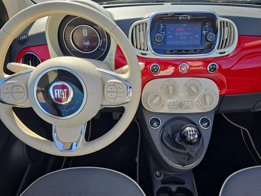 FIAT d'occasion 500 C 1.2 8V 69 LOUNGE de 2017 Vichy (03)﻿