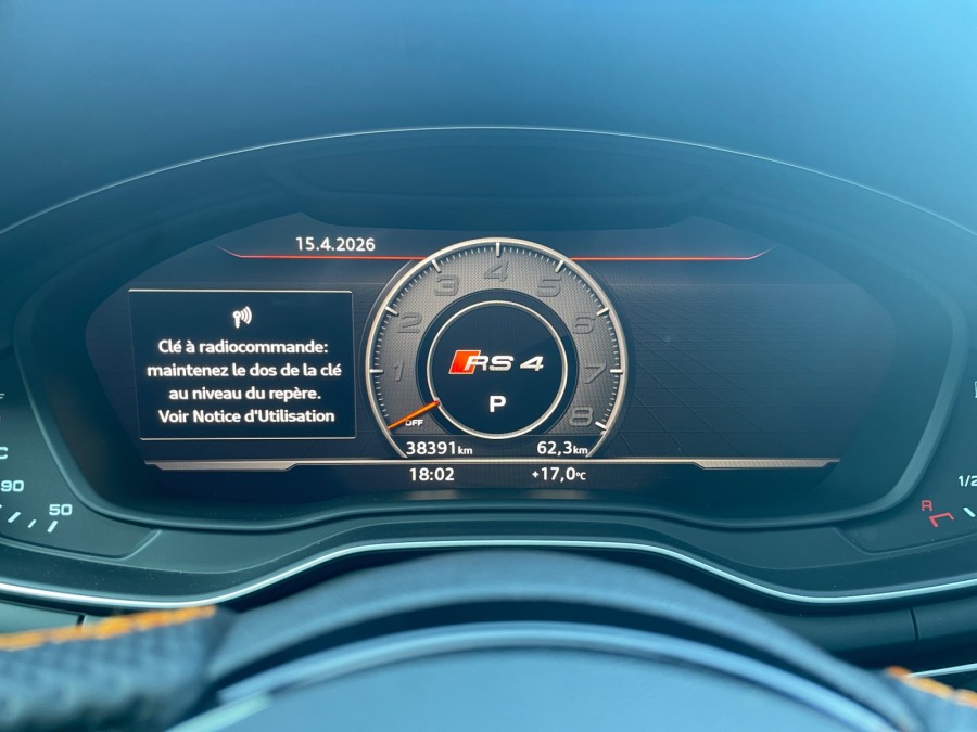 AUDI d'occasion RS4 AVANT 2.9 TFSI 450 QUATTRO de 2018 Genevois (74)﻿