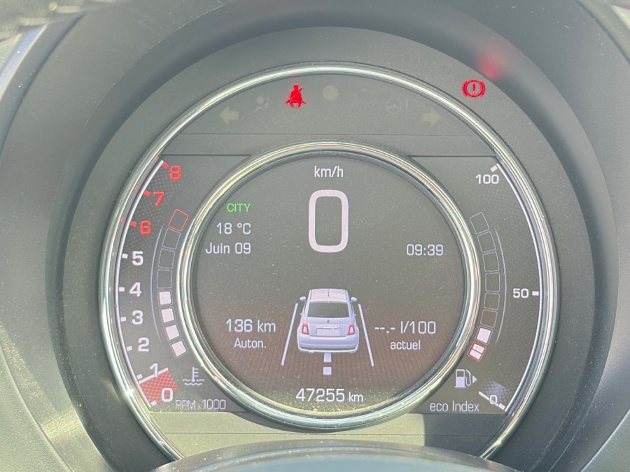 FIAT d'occasion 500 1.0 HYBRIDE 70 ROCKSTAR de 2020 Troyes (10)﻿