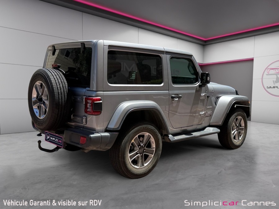 JEEP d'occasion WRANGLER IV 2.0I T 272 SPORT BVA de 2019 Cannes (06)﻿