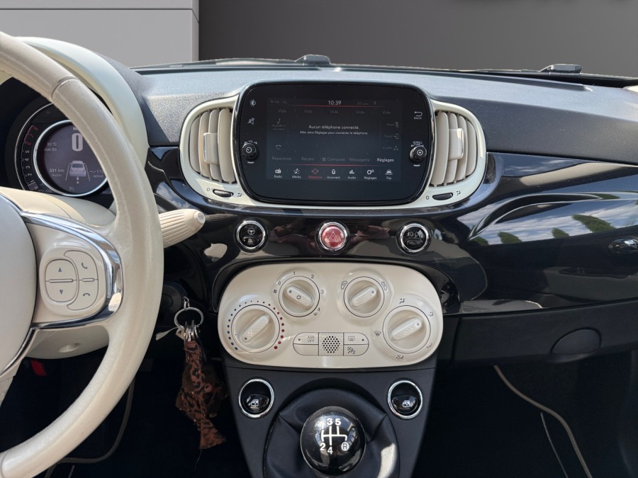 FIAT d'occasion 500 FIAT 500 1.2 69 ch LOUNGE de 2018 Orleans (45)﻿