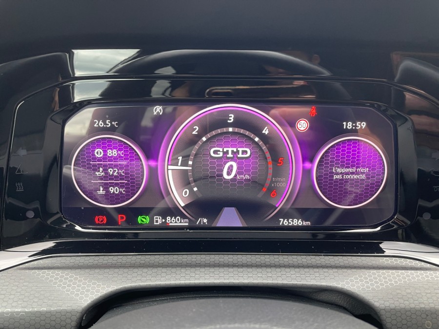 VOLKSWAGEN d'occasion GOLF 2.0 TDI 200 GTD DSG de 2022 Angers (49)﻿