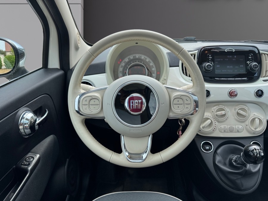FIAT d'occasion 500 1.2 8V 69 LOUNGE de 2018 Troyes (10)﻿
