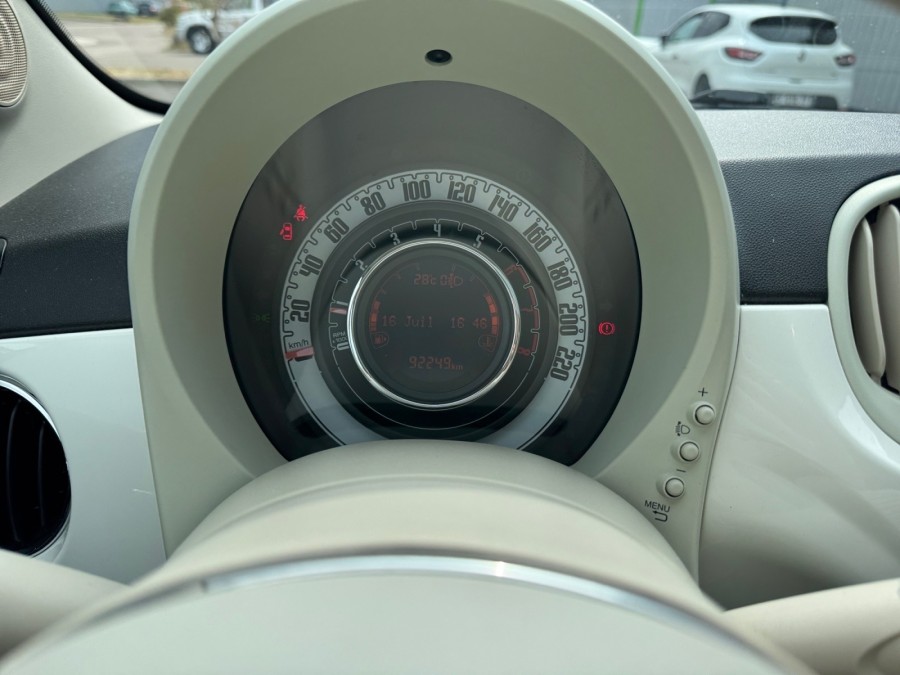 FIAT d'occasion 500 1.2 8V 69 LOUNGE de 2018 Troyes (10)﻿