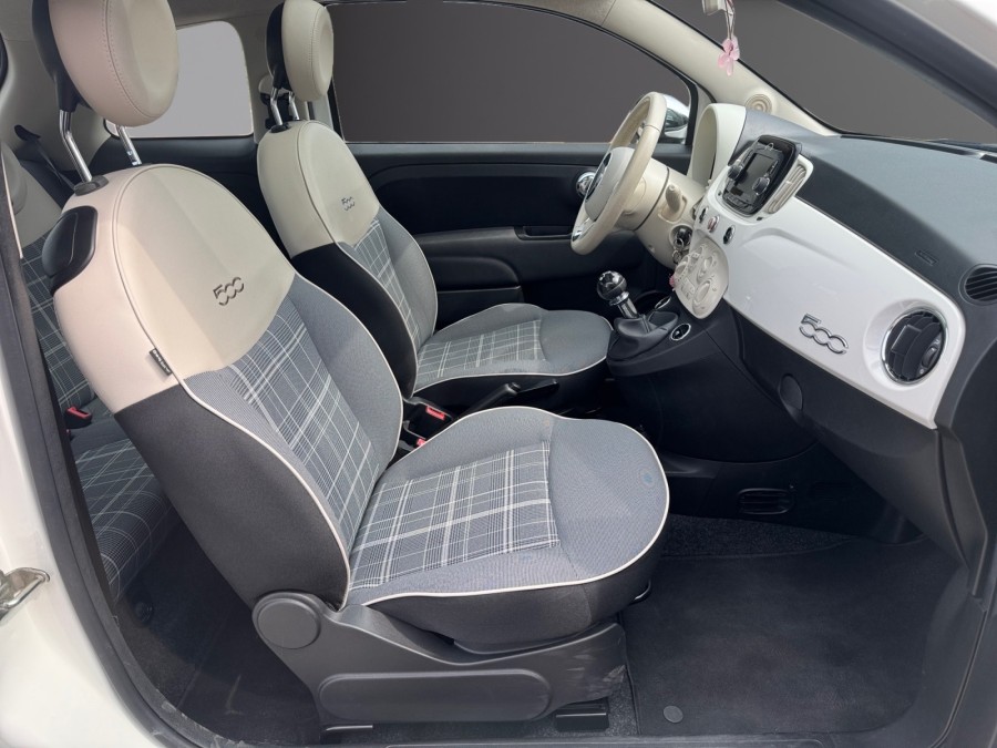 FIAT d'occasion 500 1.2 8V 69 LOUNGE de 2018 Troyes (10)﻿