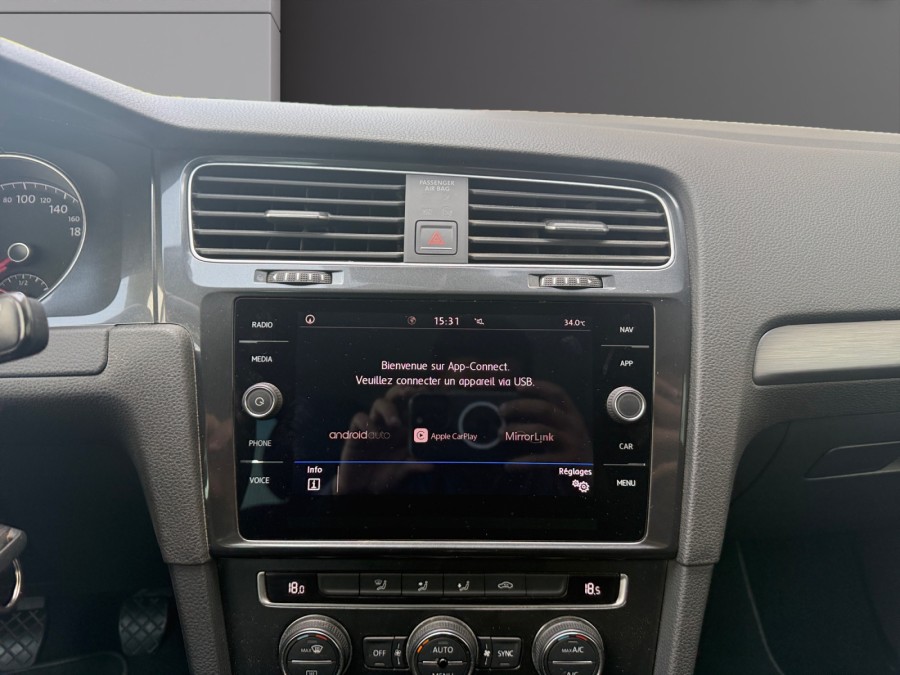 VOLKSWAGEN d'occasion GOLF VII 1.4 TSI 125 CONFORTLINE de 2018