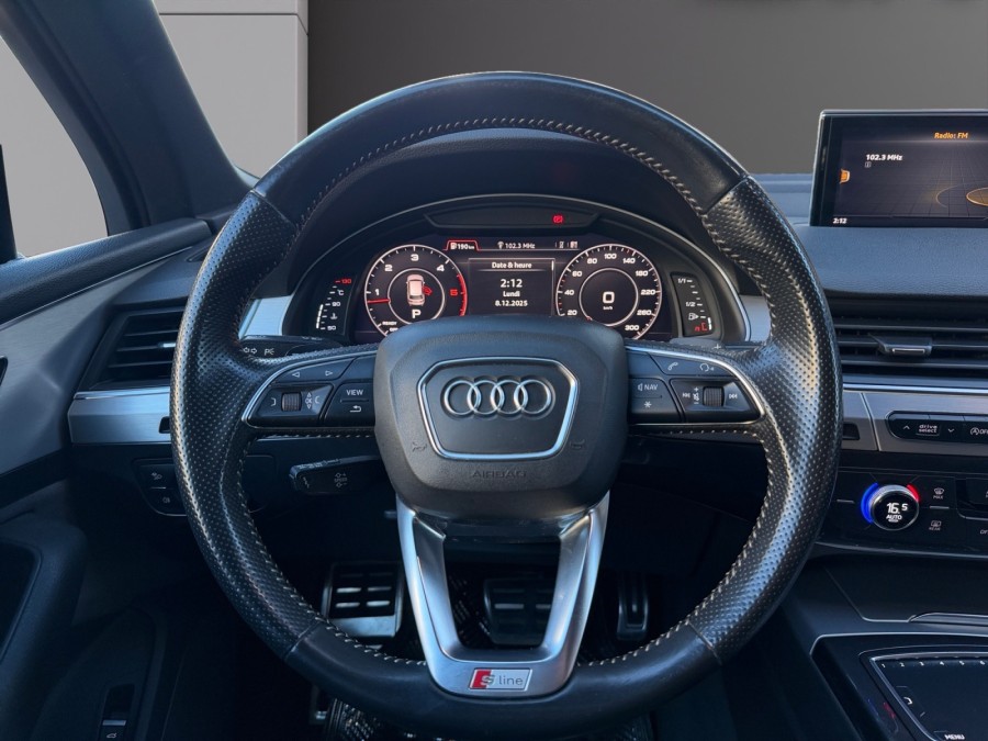 AUDI d'occasion Q7 3.0 V6 TDI 218 S LINE 7PL de 2016 Cannes (06)﻿