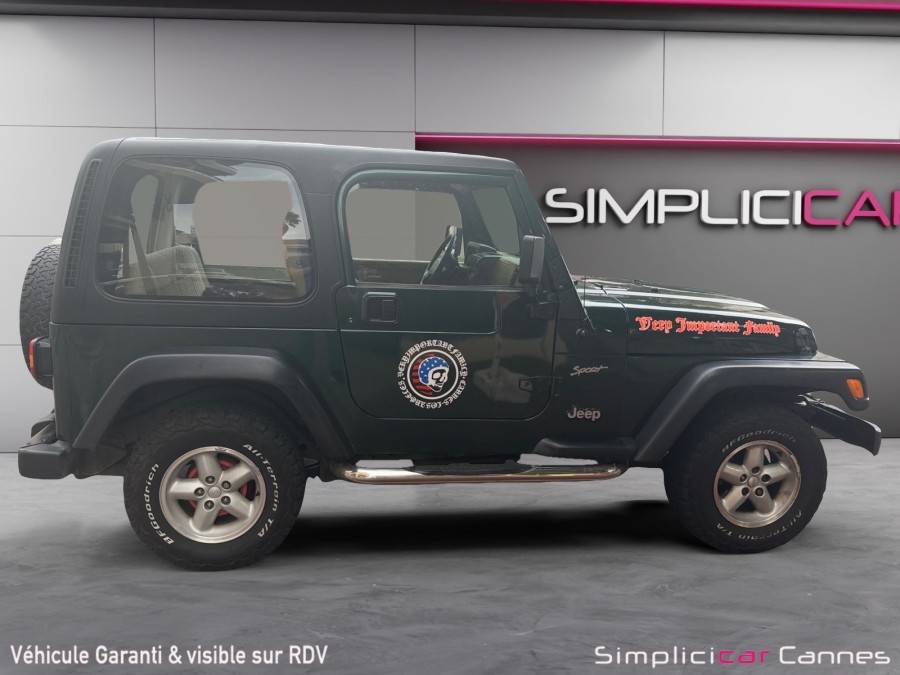JEEP d'occasion WRANGLER 2.5 SPORT de 2001 Cannes (06)﻿