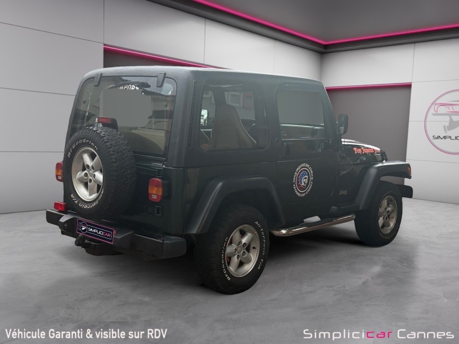 JEEP d'occasion WRANGLER 2.5 SPORT de 2001 Cannes (06)﻿