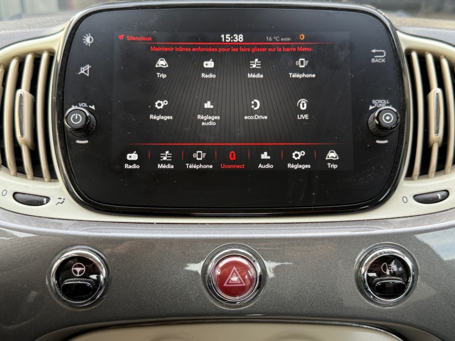 FIAT d'occasion 500 1.0 70ch BSG S&S Lounge Cabriolet de 2021