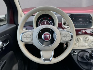 Fiat 500 serie 6 lounge 1.2 69 ch - toit panoramique -grand ecran - radar de recule arrière occasion simplicicar rennes...