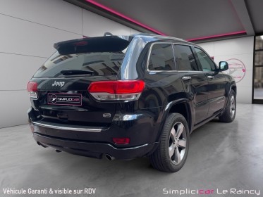Jeep grand cherokee v6 3.0 crd 250 overland a occasion le raincy (93) simplicicar simplicibike france