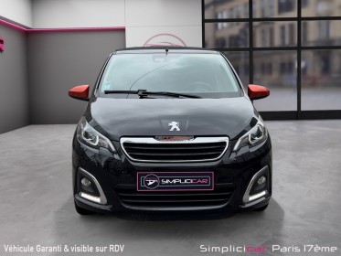 Peugeot 108 vti 72ch bmp5 roland garros top! toit ouvrant/garantie 12 mois occasion paris 17ème (75)(porte maillot)...
