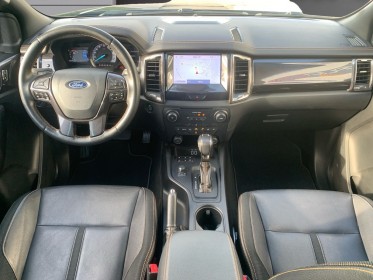 Ford ranger super cabine 2.0 213 ch bv10 wildtrak sièges chauffants/attelage/caméra/démarrage et ouverture sans clefs......