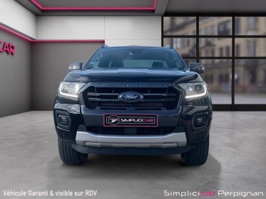 Ford ranger super cabine 2.0 213 ch bv10 wildtrak sièges chauffants/attelage/caméra/démarrage et ouverture sans clefs......
