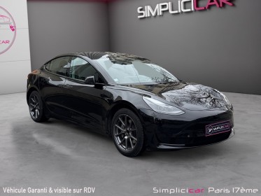 Tesla model 3 autonomie standard plus rwd/ tva rÉcupÉrable/ garantie 12 mois occasion paris 17ème (75)(porte maillot)...