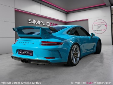 Porsche 911 gt3 4.0i pdk 500 bleu miami lift pack chrono occasion abbeville simplicicar simplicibike france