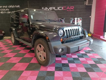 Jeep wrangler 3.6 v6 pentastar sahara unlimited reprogramme ethanol 284 cv garantie 1 an occasion simplicicar amiens ...