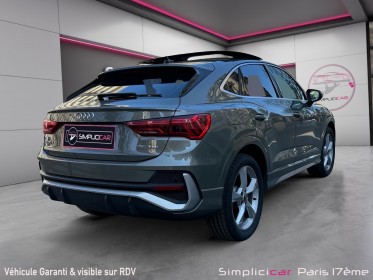 Audi q3 sportback 35 tdi 150 ch s tronic 7 s line toit ouvrant/ siege chauffant/ led d'ambiance/ volant mepla/ carplay......