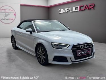 Audi a3 cabriolet 1.5 tfsi cod 150 s tronic 7 s line design luxe siege chauffant/cuir alcantara/caméra de recul garantie...