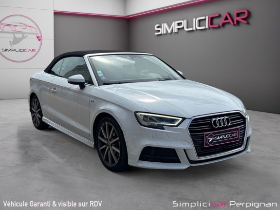 Audi a3 cabriolet 1.5 tfsi cod 150 s tronic 7 s line design luxe siege chauffant/cuir alcantara/caméra de recul garantie...