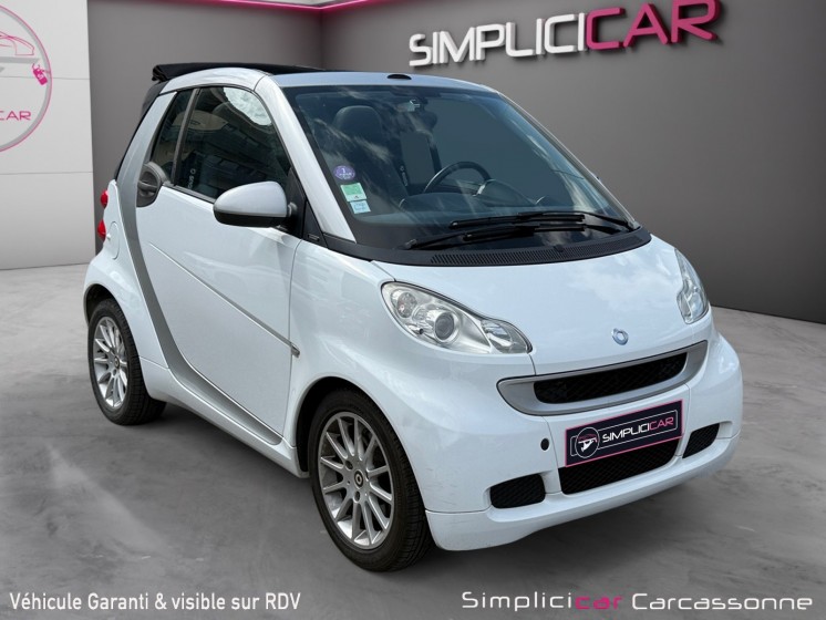 Smart fortwo ii 1.0 71 cabrio passion occasion simplicicar carcassonne simplicicar simplicibike france