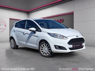 Ford fiesta 1.5 tdci 75 white /  garantie 12 mois minimum / occasion simplicicar pontarlier simplicicar simplicibike france