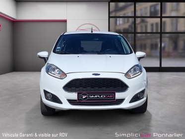 Ford fiesta 1.5 tdci 75 white /  garantie 12 mois minimum / occasion simplicicar pontarlier simplicicar simplicibike france
