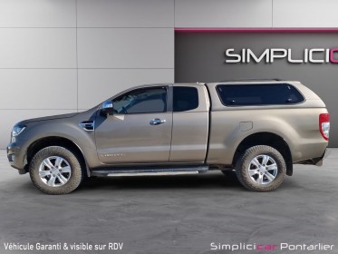 Ford ranger super cabine 2.0 ecoblue 213 bv10 limited / garantie 12 mois minimum / occasion simplicicar pontarlier...
