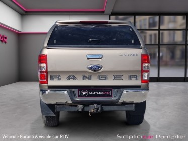 Ford ranger super cabine 2.0 ecoblue 213 bv10 limited / garantie 12 mois minimum / occasion simplicicar pontarlier...