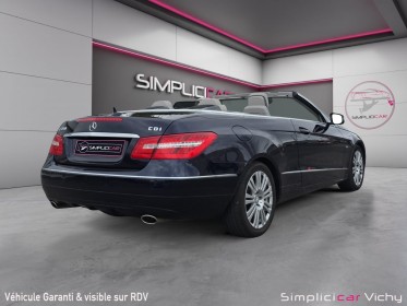 Mercedes classe e cabriolet 350 cdi 231 ch  executive a blue efficiency révisée garantie 12 mois occasion simplicicar vichy...
