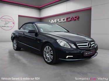 Mercedes classe e cabriolet 350 cdi 231 ch  executive a blue efficiency révisée garantie 12 mois occasion simplicicar vichy...