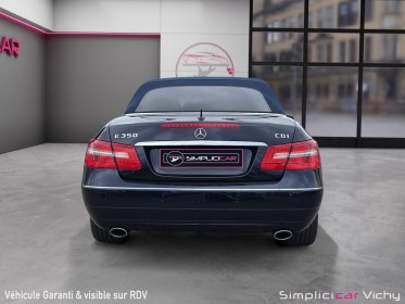 Mercedes classe e cabriolet 350 cdi 231 ch  executive a blue efficiency révisée garantie 12 mois occasion simplicicar vichy...