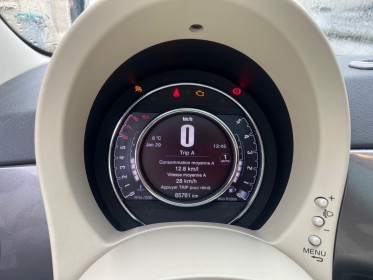 Fiat 500 serie 3 1.2 8v 69 ch lounge dualogic, toit panoramique, radar de recul, garantie 12 mois. occasion simplicicar...