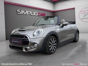 Mini cooper s  192 exquisite bva7  cabriolet. occasion  simplicicar vaucresson nice - pfvauto simplicicar simplicibike france