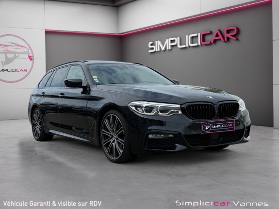 Bmw serie 5 touring g31 530d 265 ch bva8 m sport, attelage, toit ouvrant, toutes options, garantie 12 mois occasion scl 56 -...