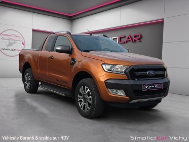 Ford ranger super cabine 3.2 tdci 200 ch 4x4 bva6 wildtrak tva récupérable carplay attelage révisé garantie 12 mois...