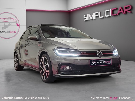Volkswagen polo gti 200ch/toit ouvrant/beats audio/cockpit/alcantara - garantie 12 mois occasion simplicicar nancy...