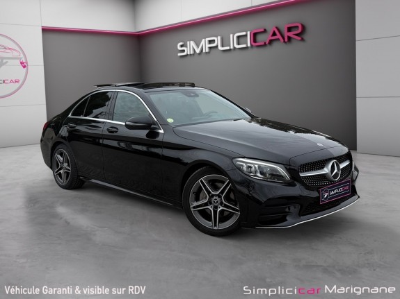 Mercedes classe c 200 d 9g-tronic amg line suivi mercedes-toit ouvrant-sieges chauffant-carplaygarantie occasion simplicicar...