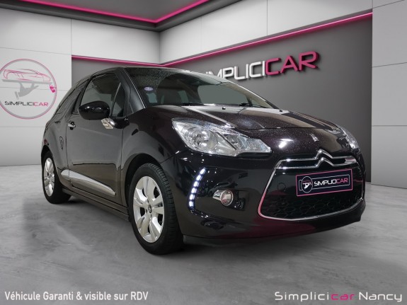 Citroen ds3 vti 82ch finition so chic / distribution neuve / 1ere main / garantie 12 mois occasion simplicicar nancy...