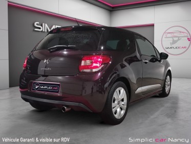 Citroen ds3 vti 82ch finition so chic / distribution neuve / 1ere main / garantie 12 mois occasion simplicicar nancy...