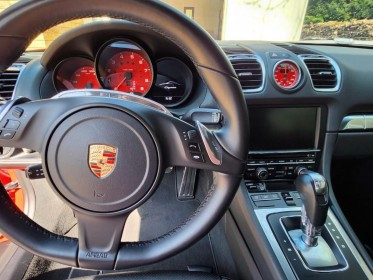 Porsche cayman 2.7i 275 pdk - en cours d'arrivage - echappement sport - pack chrono - rouge indien - 24000e d'options...