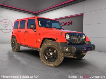 Jeep wrangler unlimited sahara 2.8 200ch - véhicule franÇais - boite auto - hard top modulaire / entretien à jour occasion...