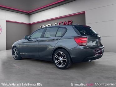 Bmw serie 1 f20 118d 143 ch sport sièges en cuirs et chauffants, faible consommation garantie 12 mois occasion montpellier...