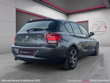 Bmw serie 1 f20 118d 143 ch sport sièges en cuirs et chauffants, faible consommation garantie 12 mois occasion montpellier...